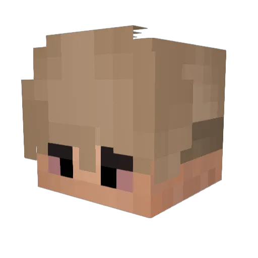 JuriBoyka32 Minecraft avatar head, 3D render