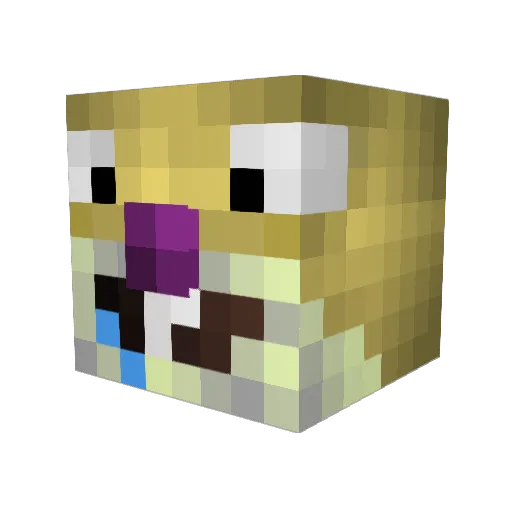 Juri_GP Minecraft avatar head, 3D render