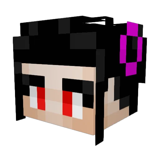 Juri_main Minecraft avatar head, 3D render