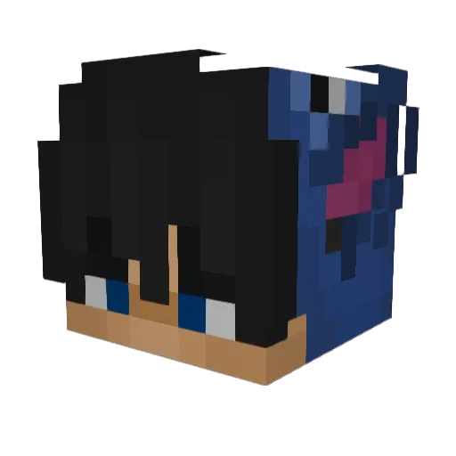 Juri_official Minecraft avatar head, 3D render