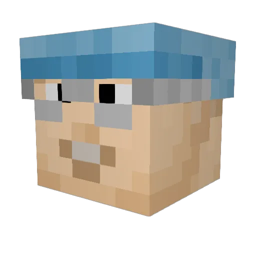 JurianOw Minecraft avatar head, 3D render