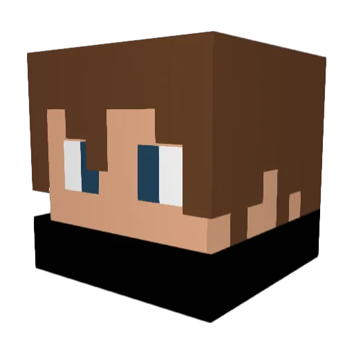 Jurin007 Minecraft avatar head, 3D render