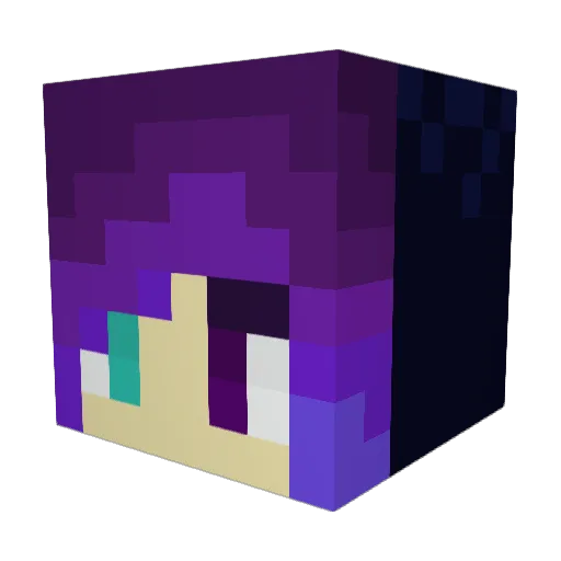 JuryEvening1677 Minecraft avatar head, 3D render