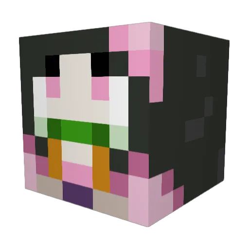 Juryel7 Minecraft avatar head, 3D render