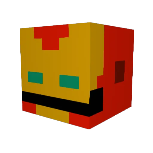 Juryreaper Minecraft avatar head, 3D render