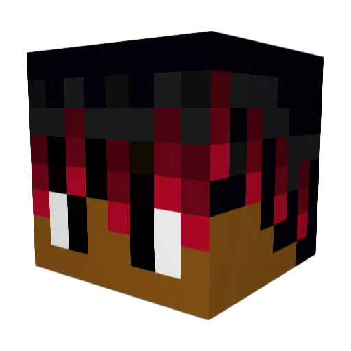 JusKura Minecraft avatar head, 3D render