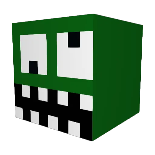 JusPumkin Minecraft avatar head, 3D render