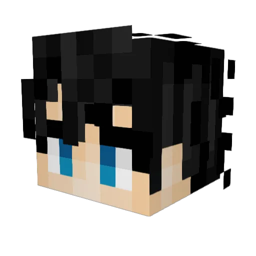 Jus_TV Minecraft avatar head, 3D render