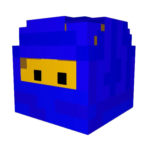 Jus_Tix09 Minecraft avatar head, 3D render