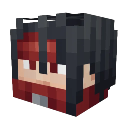 JushLovesYou Minecraft avatar head, 3D render