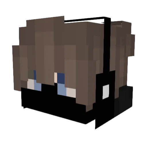 Jusi_Online Minecraft avatar head, 3D render