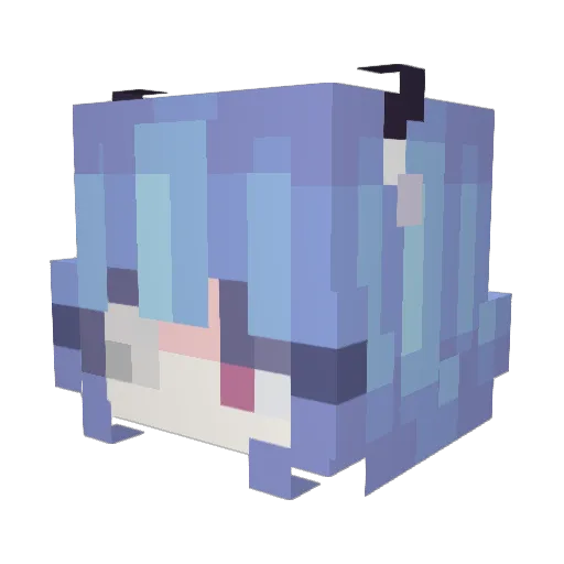 JusikTV Minecraft avatar head, 3D render