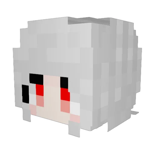 JusinXC Minecraft avatar head, 3D render