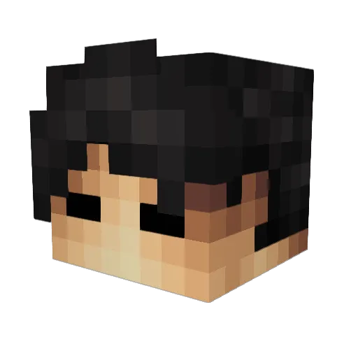 Jussef Minecraft avatar head, 3D render