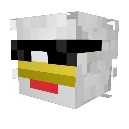 Jussi_pelaa Minecraft avatar head, 3D render