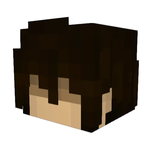 Just1Alchemist Minecraft avatar head, 3D render
