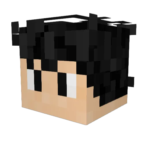 Just1shapes Minecraft avatar head, 3D render