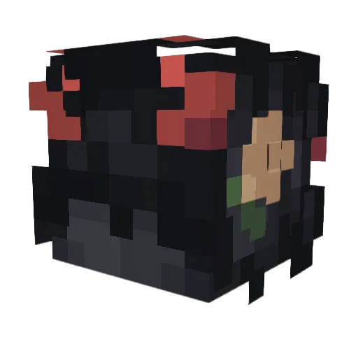 Just3clipse_ Minecraft avatar head, 3D render
