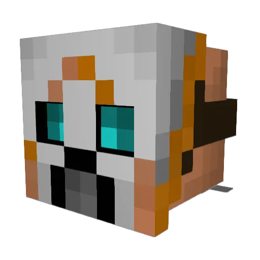 JustACranberry Minecraft avatar head, 3D render