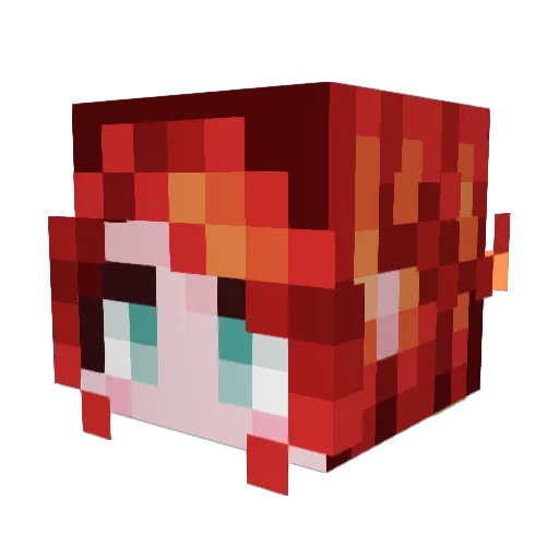 JustADream6045 Minecraft avatar head, 3D render