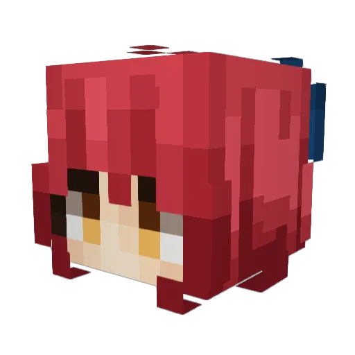 JustAFeverDream Minecraft avatar head, 3D render