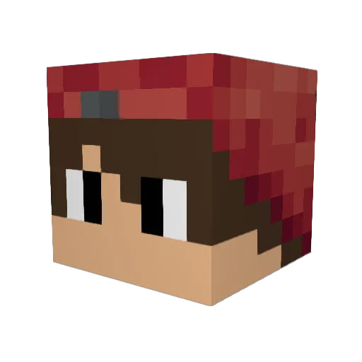 JustAGamer_96 Minecraft avatar head, 3D render