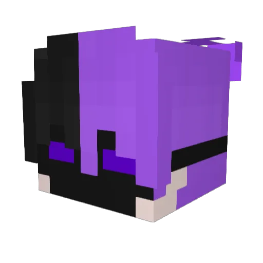 JustAGhxst Minecraft avatar head, 3D render