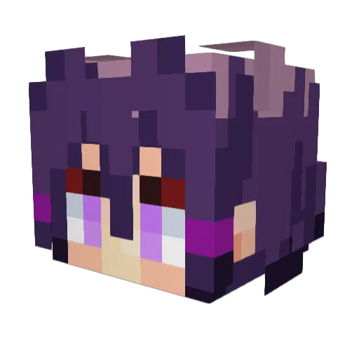 JustAGuyDoingMC Minecraft avatar head, 3D render