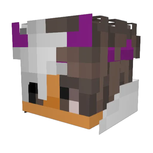 JustAJinx07 Minecraft avatar head, 3D render