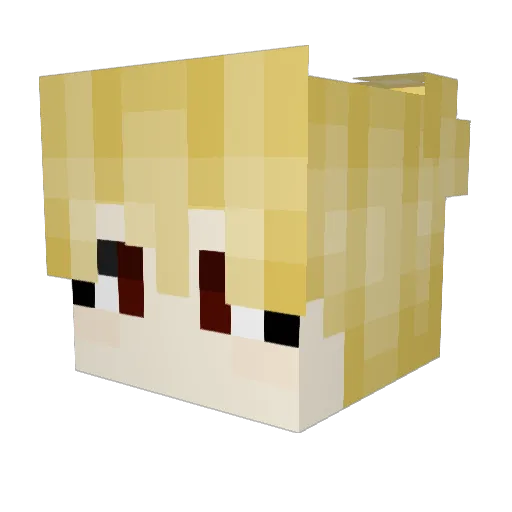 JustALittleBee1 Minecraft avatar head, 3D render