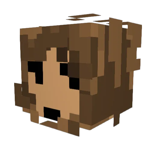 JustAPerson23 Minecraft avatar head, 3D render