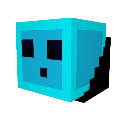 JustASlime1595 Minecraft avatar head, 3D render