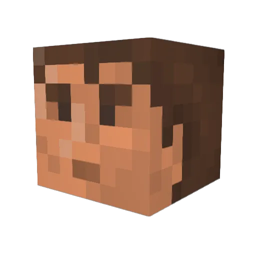 JustAWeeb420_ Minecraft avatar head, 3D render