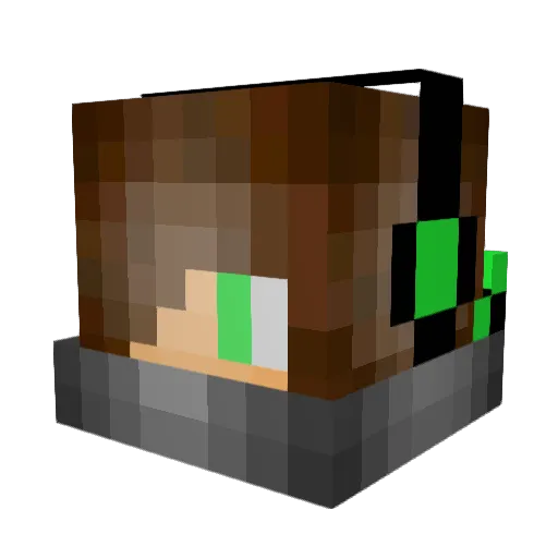 JustAZack Minecraft avatar head, 3D render