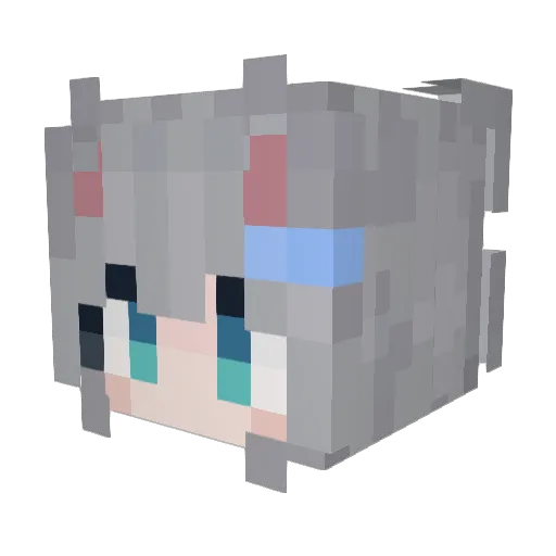 JustA_Cheese Minecraft avatar head, 3D render