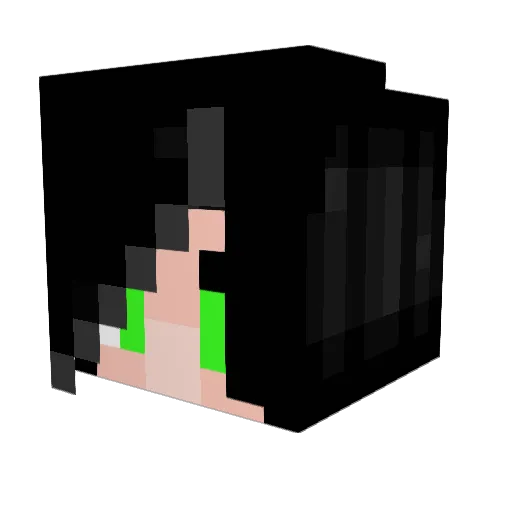 JustAkids Minecraft avatar head, 3D render
