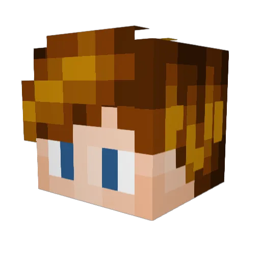JustAliveIg Minecraft avatar head, 3D render