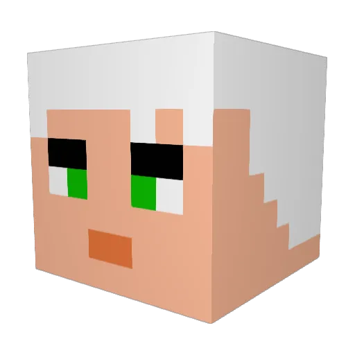 JustAm_ViNatEd Minecraft avatar head, 3D render