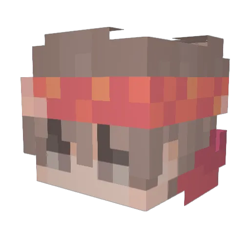 JustAmeerooALT Minecraft avatar head, 3D render