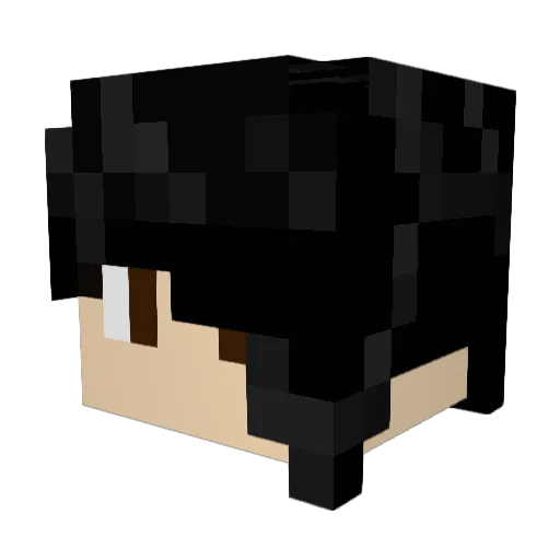 JustAnEpicGamer Minecraft avatar head, 3D render