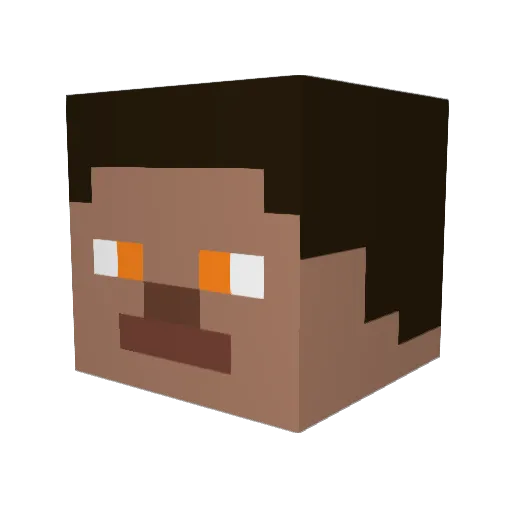 JustAnOkapi Minecraft avatar head, 3D render