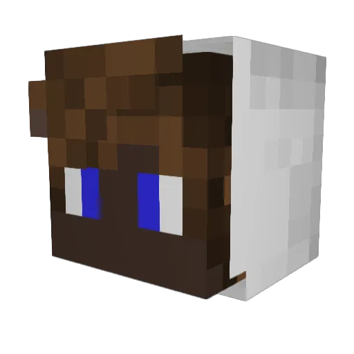 JustAndyLP Minecraft avatar head, 3D render