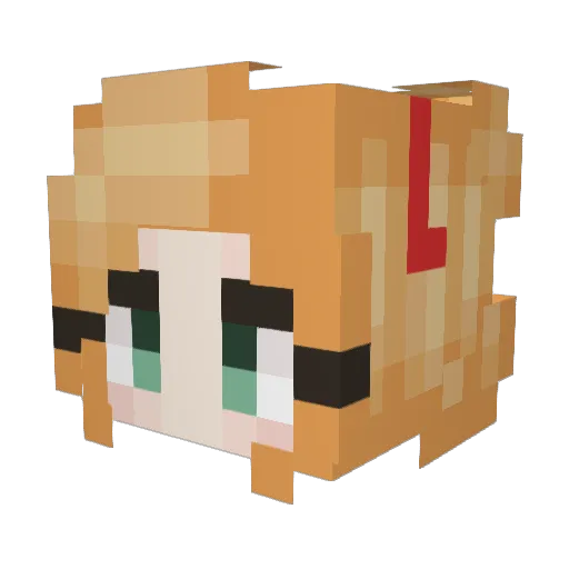 JustAnothaEntity Minecraft avatar head, 3D render