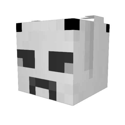JustAnotherAcc Minecraft avatar head, 3D render