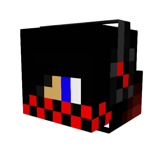 JustAnth Minecraft avatar head, 3D render
