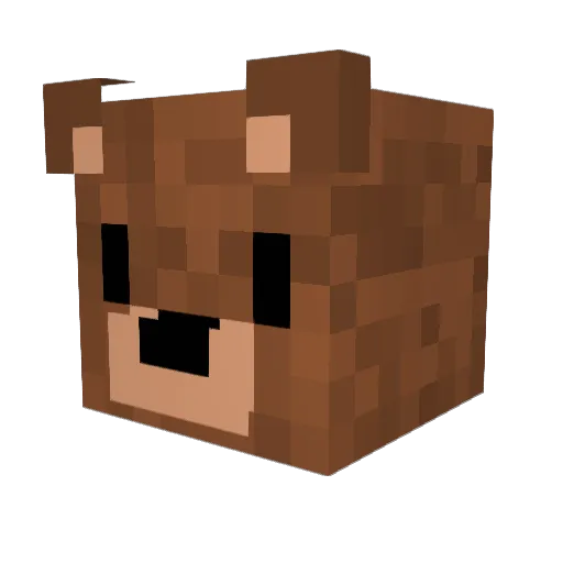 JustAppau Minecraft avatar head, 3D render