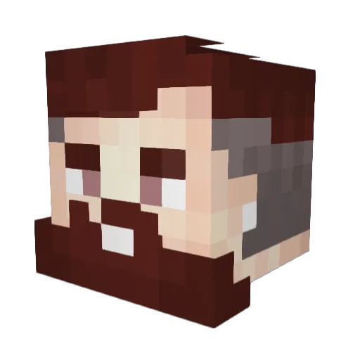 JustArtur Minecraft avatar head, 3D render
