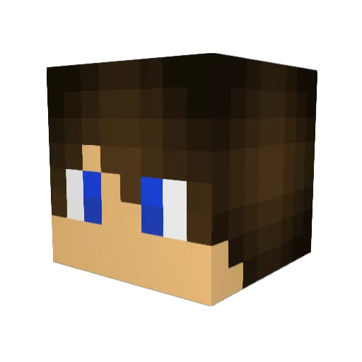 JustAti Minecraft avatar head, 3D render