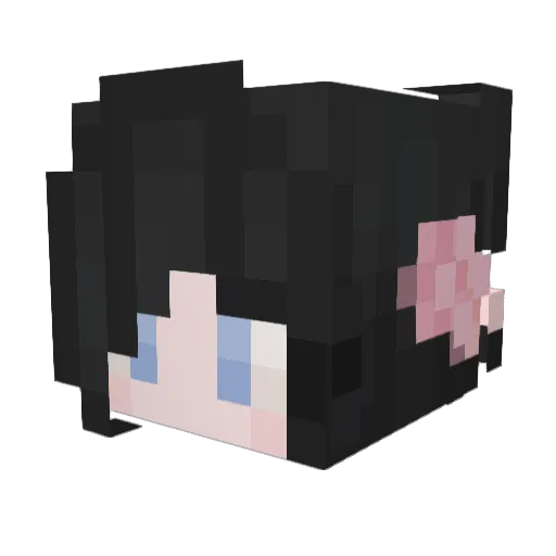 JustAxe_ Minecraft avatar head, 3D render
