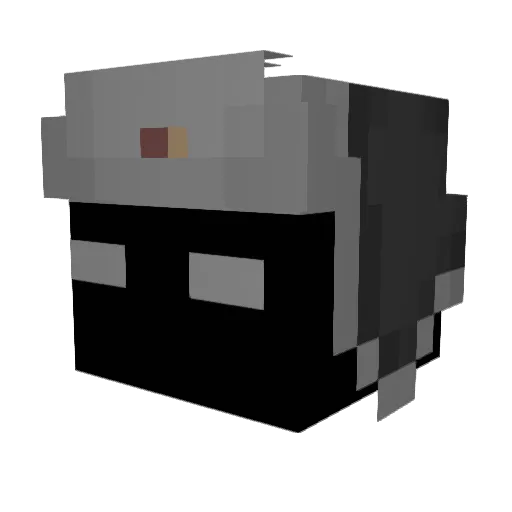 JustAzraeI Minecraft avatar head, 3D render
